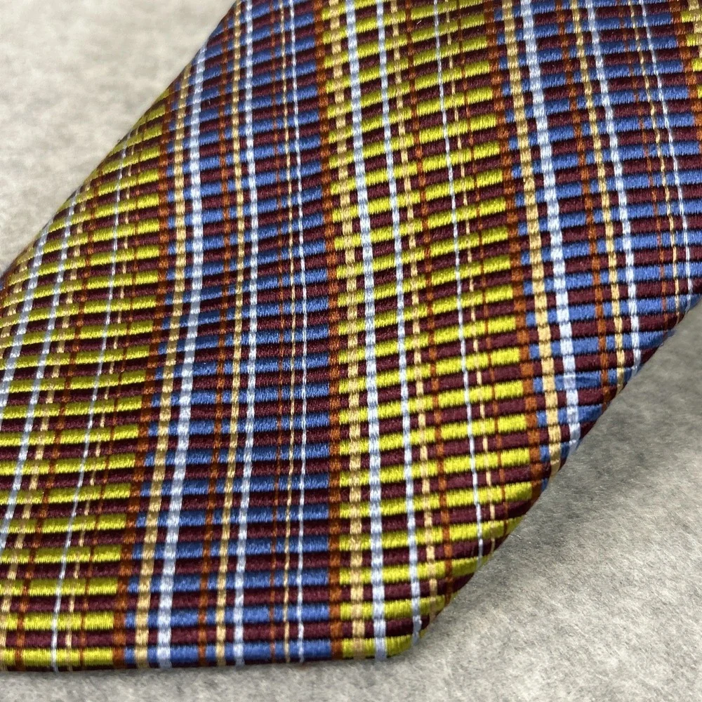 Jhane‎ Barnes Men's Silk Tie Geometric Abstract Pattern 64x3.5 Long